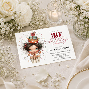 Convites Mulher Caprichosa Tendência Aniversário de 30 anos