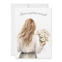 Mulher com Chá de panela Buquê Daisy