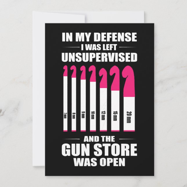 Convites Mulher Crocheting Crochet Em minha defesa eu fui d (Frente)