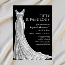 Mulher Elegante Fabulosa Vestido Prata 50º Anivers
