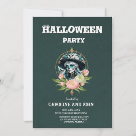 Convites Mulher espantosa com uma espantosa maquiagem do cr