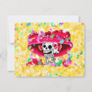 Convites Mulher Esqueleto Rindo Dia De Los Muertos
