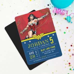Convites Mulher Maravilha  Parabéns