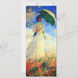 Convites Mulher Monet com Parasol à Direita