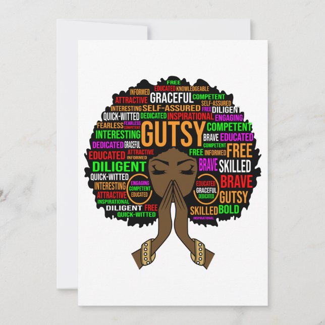 Convites Mulher Negra Melanin Sista Dona Rainha (Frente)