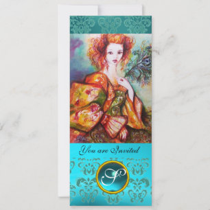 CONVITES MULHER ROMÂNTICA COM PENA DE PAZ ESPUMANTE