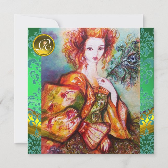 CONVITES MULHER ROMÂNTICA COM PENA DE PAZ ESPUMANTE (Frente)