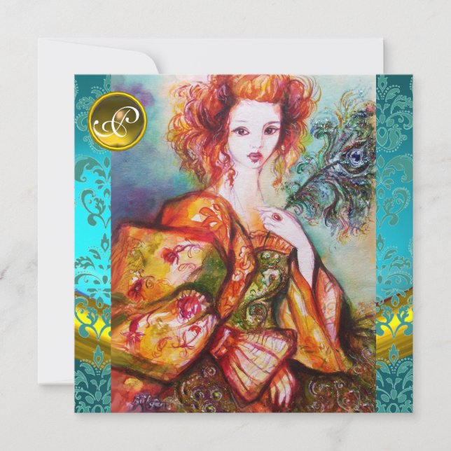 CONVITES MULHER ROMÂNTICA COM PENA DE PAZ ESPUMANTE (Frente)