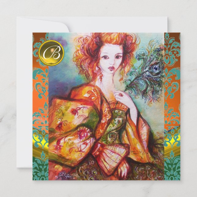 CONVITES MULHER ROMÂNTICA COM PENA DE PAZ ESPUMANTE (Frente)