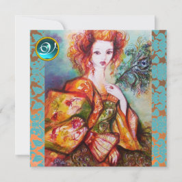 CONVITES MULHER ROMÂNTICA COM PENA DE PAZ ESPUMANTE