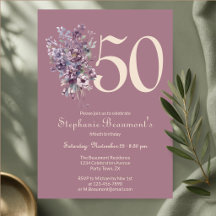 Mulher Única Creme Mauve Floral 50º Aniversário