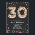 Convites Mulheres aniversário de 30 anos 34Rosa Douradas El<br><div class="desc">Mulheres aniversário de 30 anos 34Rosa Douradas Elegantes</div>