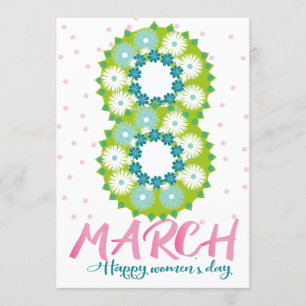 Convites mulheres felizes dia o 8 de março