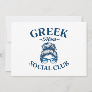 Convites Mulheres Gregas Mãe Clube Social Trendy Mãe Grega