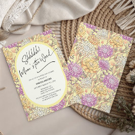 Convites Mum's the Word Floral Surprise Baby Shower