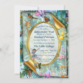 Convites Mundo Whimsical de Fadas e Aves Tropicais
