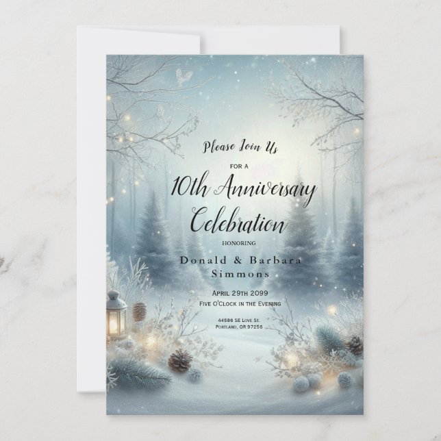 Convites Murmurios de um Solstício de Inverno (Frente)