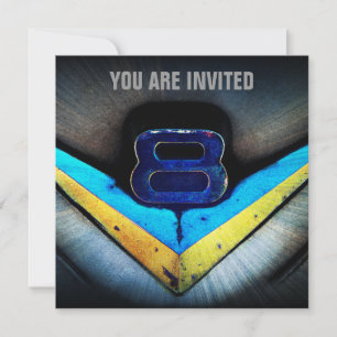 Convites Muscle Car V8 Poder e Cromo