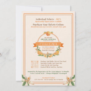 Convites Museu de História de Dunedin 2025 Citrus Gala