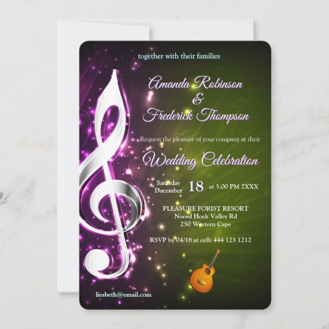 Convites Music Lovers Celebration Themes (Frente)