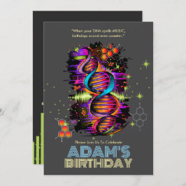 Convites Música corre no seu aniversário de DNA