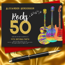 Convites Música da Festa de Aniversário de 50 anos do Rock 