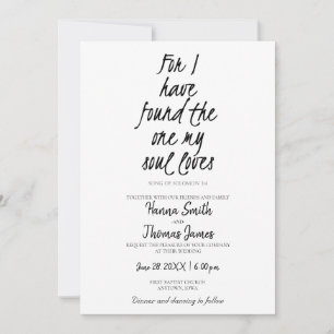 Convites Música de Salomão 3:4 Encontrou o Que Minha Alma