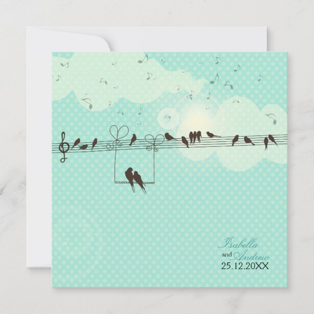 Convites Música do amor (Frente)