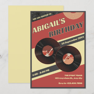 Convites Música retrô 