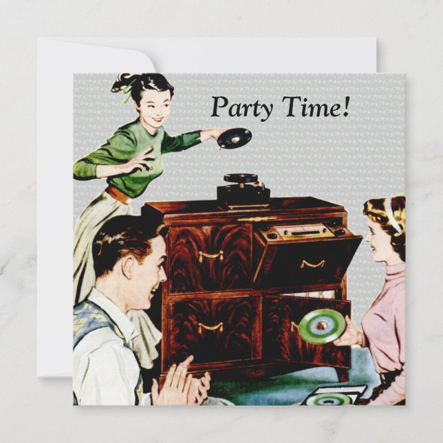 Convites Música Retro (Frente)