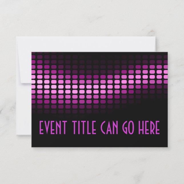 Convites musicmeterz rosa (Frente)