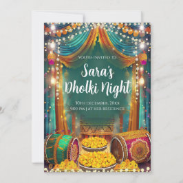 Convites Muslim Dholki & convites Mehndi