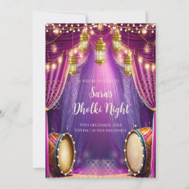 Convites Muslim Dholki & convites Mehndi