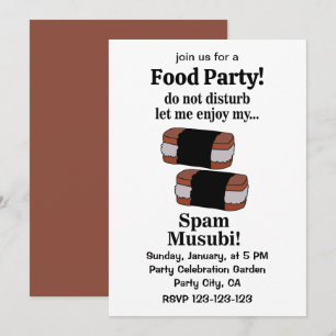 Convites Musubi Deixe-me Apreciar Meu Spam Musubi