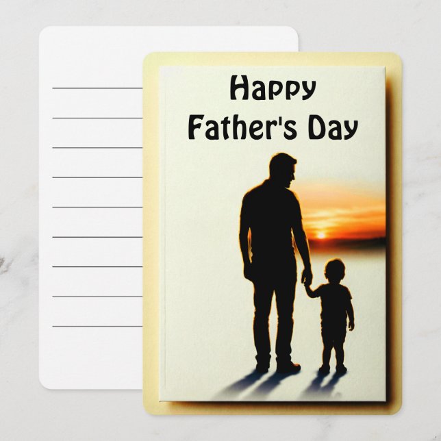 Convites My First Hero – Father’s Day Card (Frente/Verso)