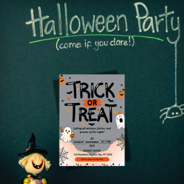 Convites Mysterious Chinese Text Halloween Invitation