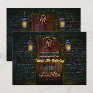 Convites Mystery Door Sala de Fuga Aniversário Festa  