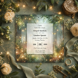Convites Mystic Forrest Meadow Magic