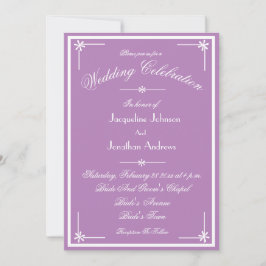 Convites Mystic Mauve All In One RSVP Email Website Wedding