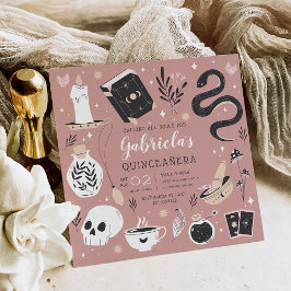 Convites Mystical Crystal Fortune Teller Quinceanera