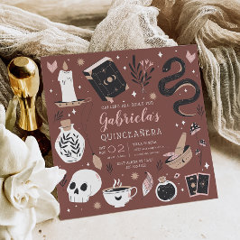 Convites Mystical Crystal Fortune Teller Quinceanera