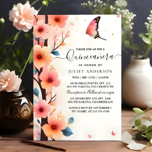 Convites Na Árvore de Madeira, Cinza Rosa, Cereja Brilhante