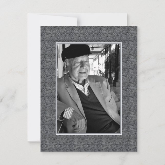 Convites Na foto da observação da morte da relembrança de (Frente)