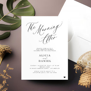 Convites Na manhã seguinte à festa do almoço de despedida