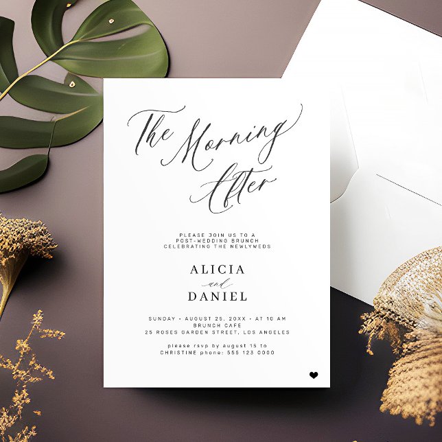 Convites Na manhã seguinte à festa do almoço de despedida (Criador carregado)