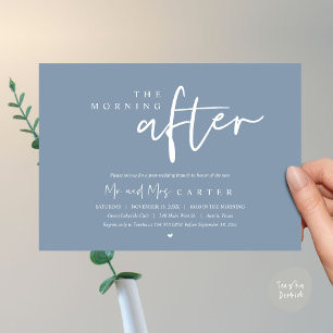 Convites Na manhã seguinte, poste a celebração do brunch do