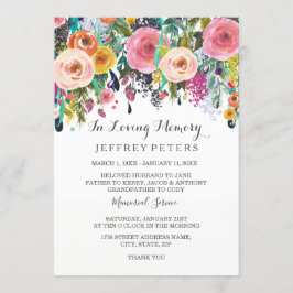 Convites Na memória amorosa, o Serviço Memorial convida Flo