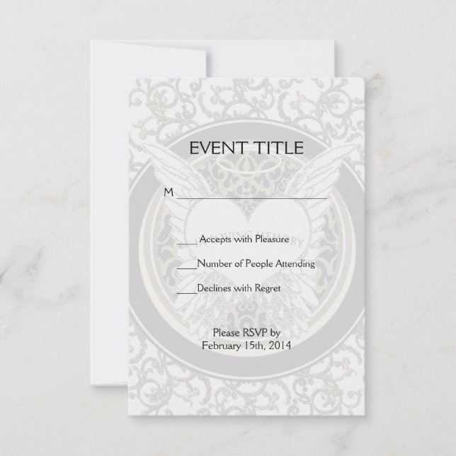 Convites Na memória de amor (Frente)