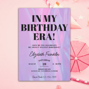 Convites Na Minha Época De Aniversário, Qualquer Festa de a