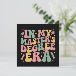 Convites na minha época de Mestrado Graduação Mestre